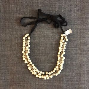 *NWT* JCrew Pearl Necklace with Ribbon